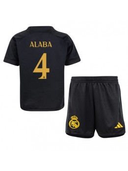 Otroški Nogometna dresi replika Real Madrid David Alaba #4 Tretji 2023-24 Kratek rokav (+ hlače)